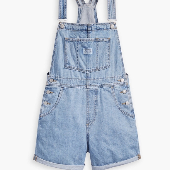 levis vintage denim shortalls